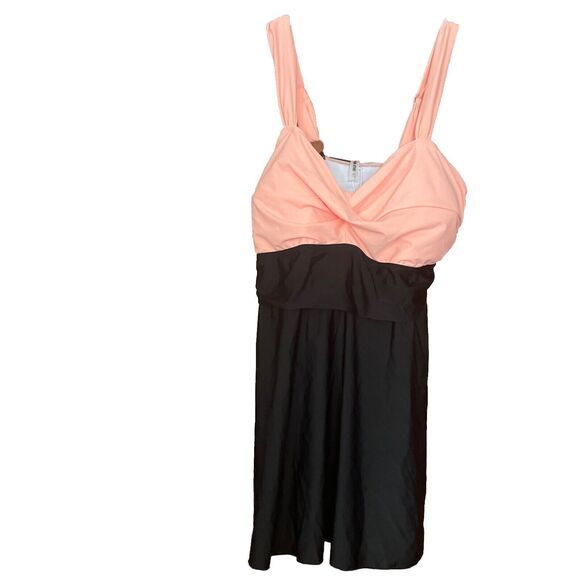 Aqua Eve Other - Aqua Eve Women's Tankini Top Size 24W Scoop Neck Ruched Adjustable Straps NWT